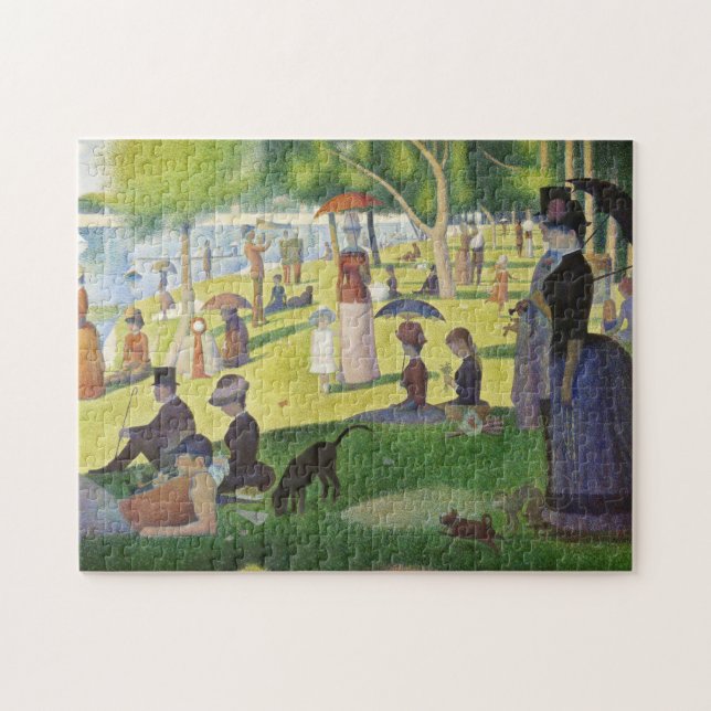 George Seurat A Sunday on La Grande Jatte Famous Jigsaw Puzzle (Horizontal)