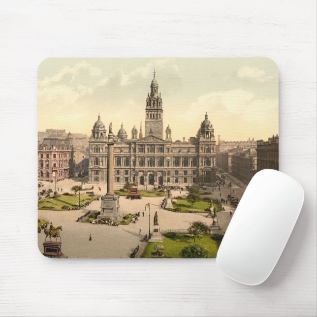 George Square, Glasgow, Scotland Mouse Pad (With Mouse)