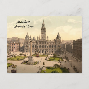 George Square, Glasgow, Scotland Postcard