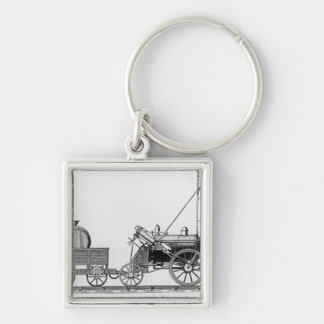George Stephenson's Locomotive, 'Rocket', 1829 Key Ring (Front)