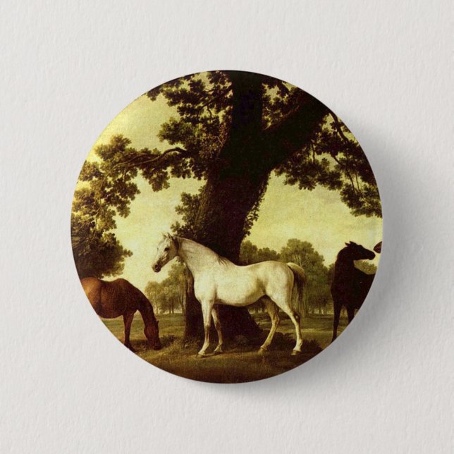 George Stubbs 6 Cm Round Badge (Front)