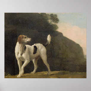 George Stubbs A Foxhound, c.1760 (oil on paper l Poster