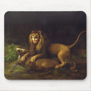 George Stubbs A Lion Attacking a Stag, c.1765 (o Mouse Pad