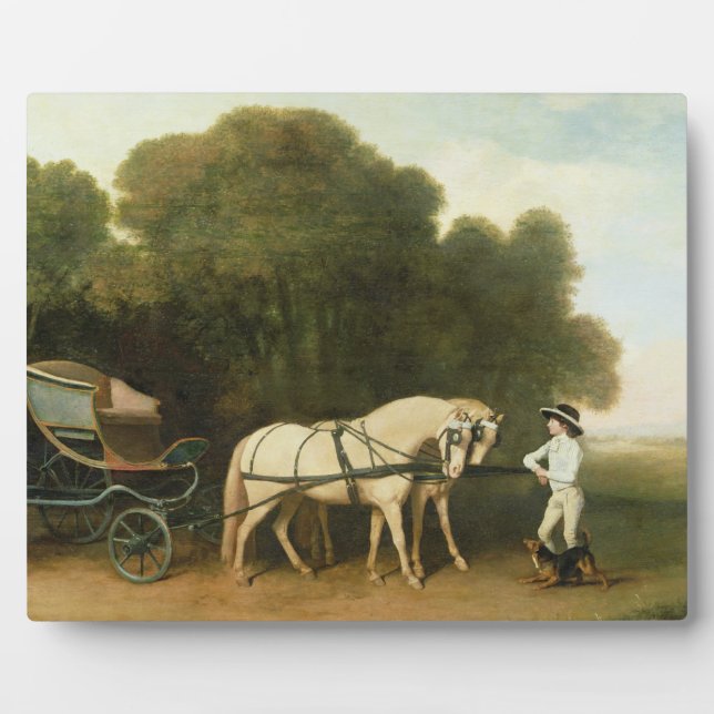 George Stubbs | A Phaeton with a Pair of Cream Pon Plaque (Front)