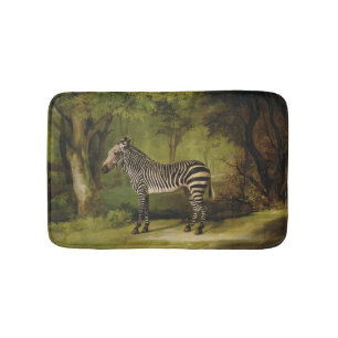 George Stubbs A Zebra, 1763 (oil on canvas) Bath Mat