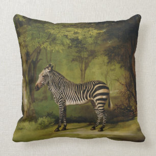George Stubbs A Zebra, 1763 (oil on canvas) Cushion