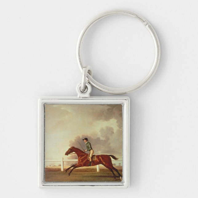 George Stubbs | Bay Malton with John Singleton Up, Key Ring (Front)
