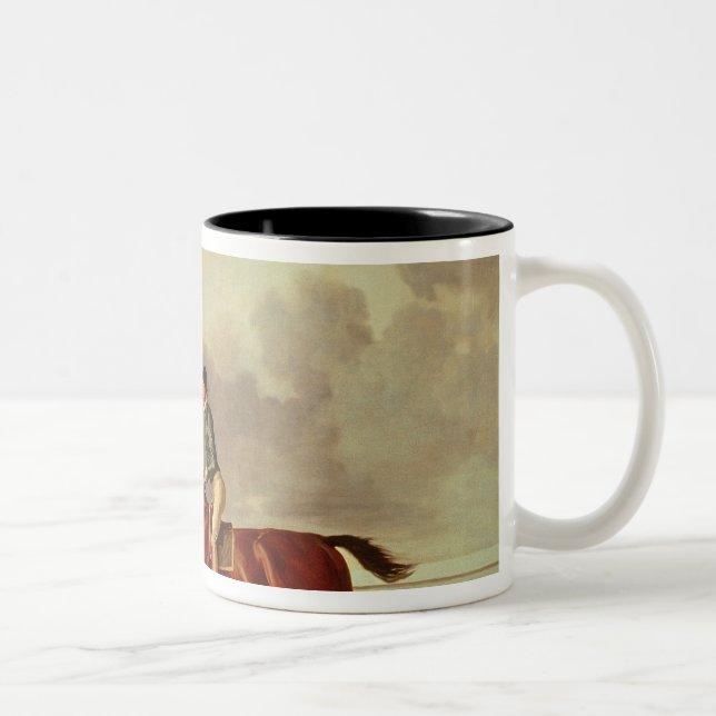 George Stubbs | Bay Malton with John Singleton Up, Two-Tone Coffee Mug (Right)