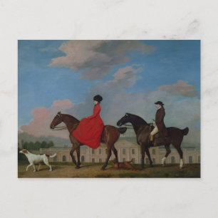 George Stubbs   John and Sophia Musters riding at  Postcard