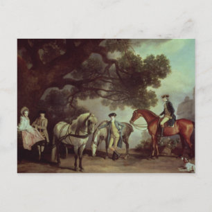 George Stubbs Melbourne and Milbanke Families, Postcard