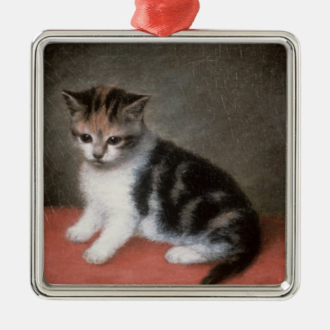 George Stubbs | Miss Ann White's Kitten, 1790 Metal Ornament (Front)