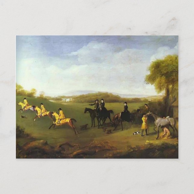 George Stubbs- Racehorses Belonging to the Duke Postcard (Front)