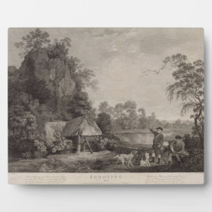George Stubbs Shooting, plate 1, engraved by Wil Plaque