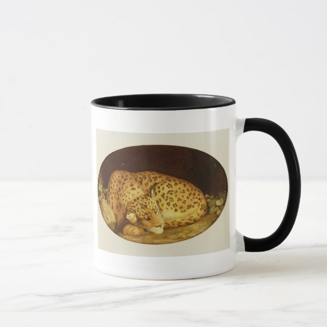 George Stubbs | Sleeping Leopard, 1777 (enamel on Mug (Right)