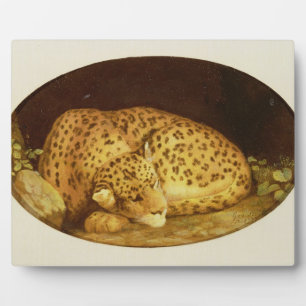 George Stubbs Sleeping Leopard, 1777 (enamel on Plaque