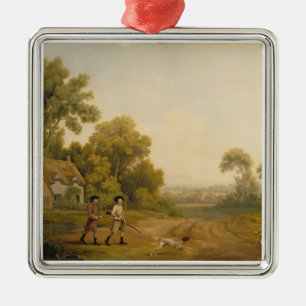 George Stubbs Two Gentlemen Going a Shooting (oi Metal Tree Decoration