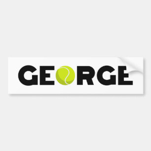 George Tennis Bumper Sticker