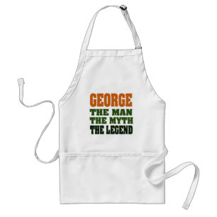 George - the Man, the Myth, the Legend! Standard Apron