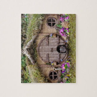 George the Mouse in a log pile house Puzzle