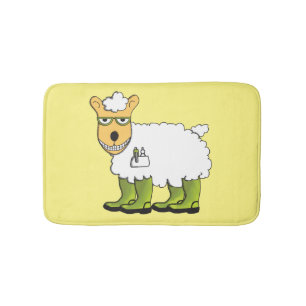 George the sheep bath mat