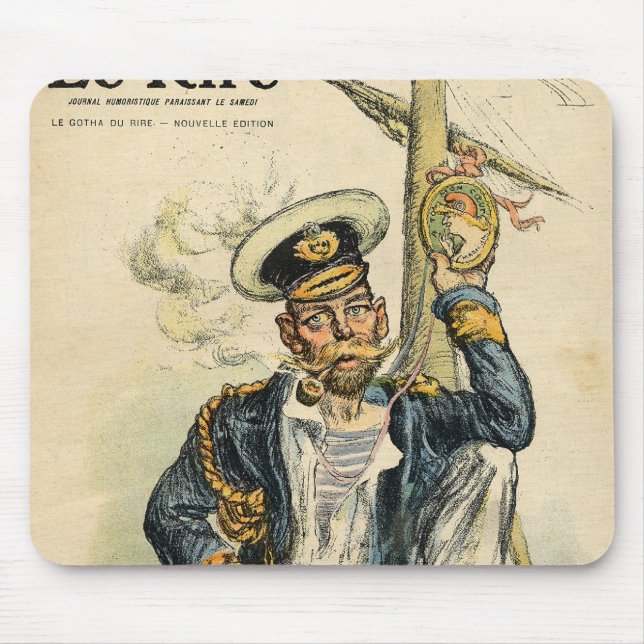 George V, 'The Simple' of the Royal Navy Mouse Pad (Front)