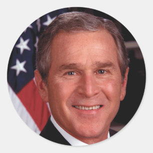 George W Bush Classic Round Sticker