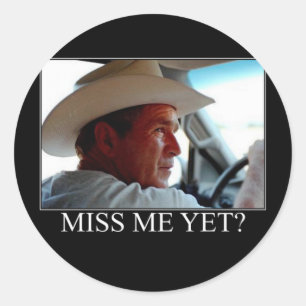 George W. Bush Classic Round Sticker