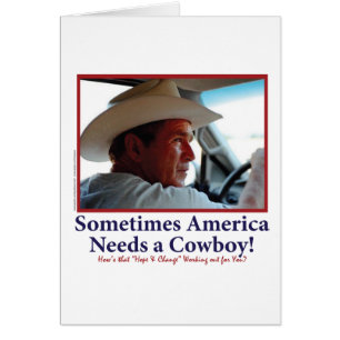 George W Bush in Cowboy Hat