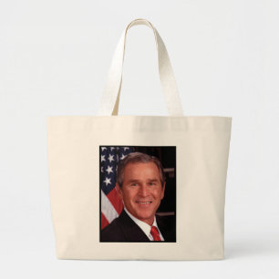 George W Bush Large Tote Bag