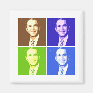 George W Bush Pop Art Magnet