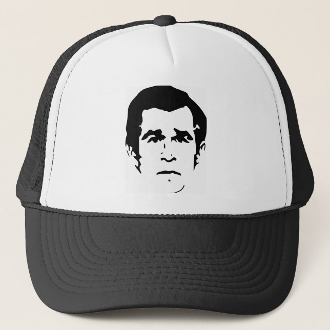 George W. Bush Stencil Trucker Hat (Front)