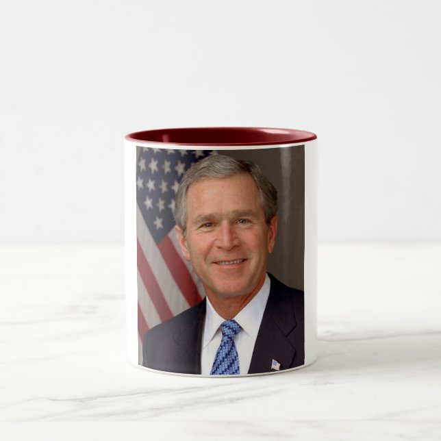 George W. Bush Two-Tone Coffee Mug (Center)