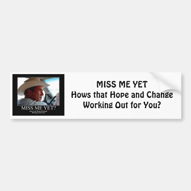 GEORGE-W-HOPE BUMPER STICKER (Front)