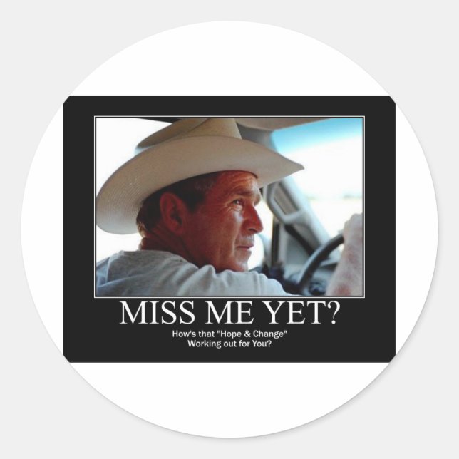 GEORGE-W-HOPE CLASSIC ROUND STICKER (Front)