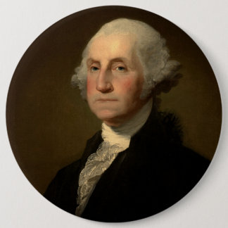 George Washington 1st American President by Stuart 6 Cm Round Badge