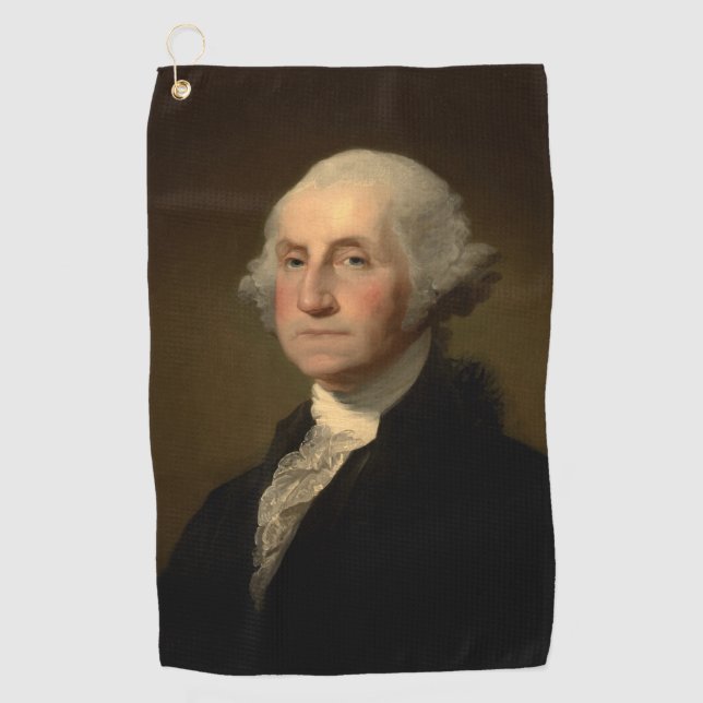 George Washington 1st American President by Stuart Golf Towel (Front)