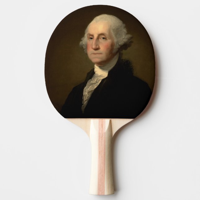George Washington 1st American President by Stuart Ping Pong Paddle (Front)
