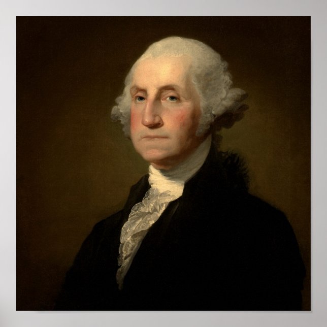 George Washington 1st American President by Stuart Poster (Front)