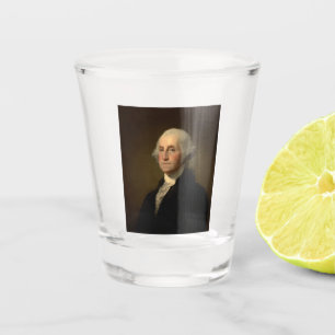 George Washington 1st American President by Stuart Shot Glass