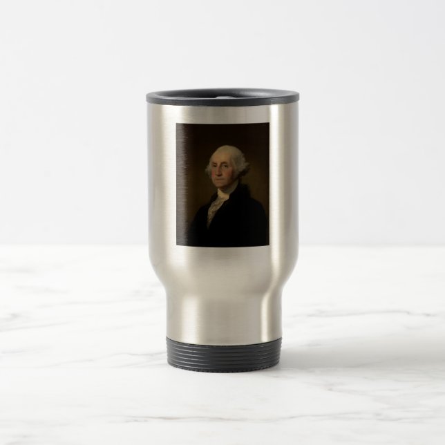 George Washington 1st American President by Stuart Travel Mug (Center)