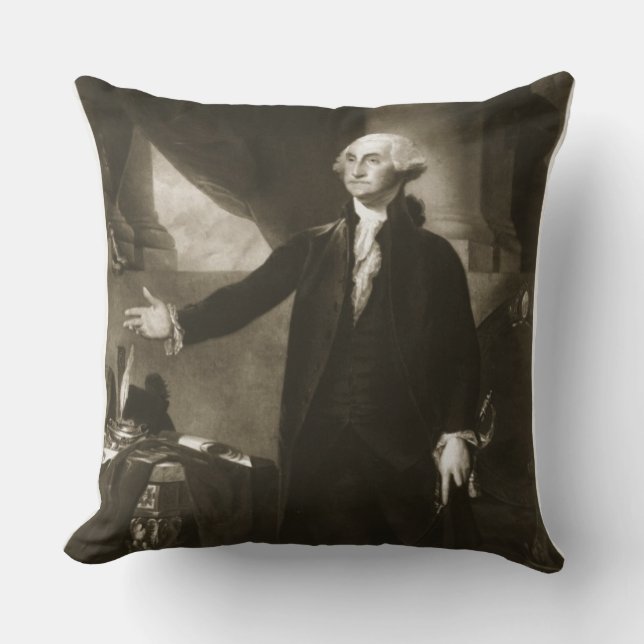 George Washington, 1st President of the United Sta Cushion (Front)
