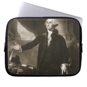 George Washington, 1st President of the United Sta Laptop Sleeve