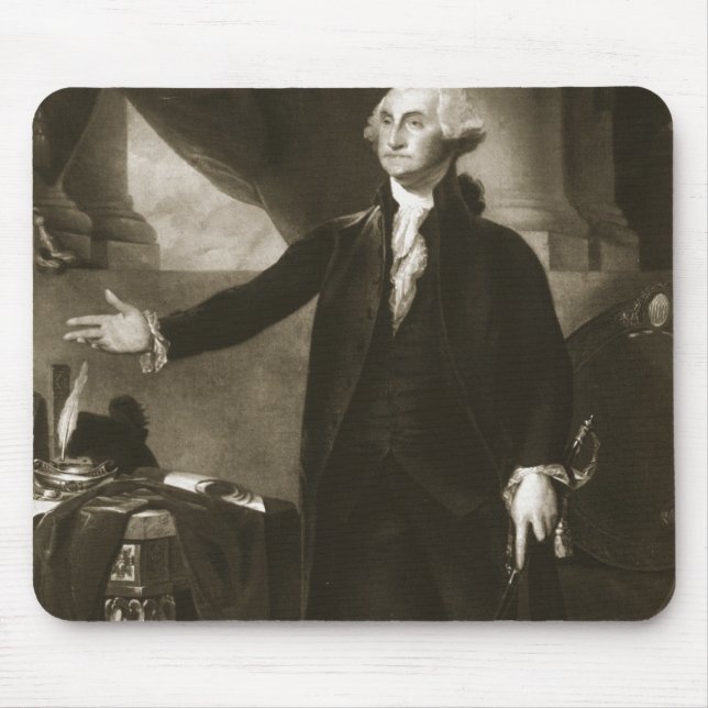 George Washington, 1st President of the United Sta Mouse Pad (Front)