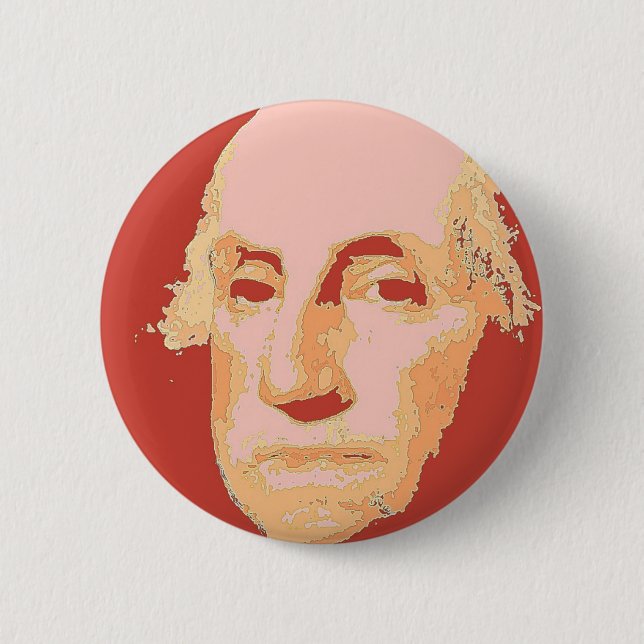George Washington 6 Cm Round Badge (Front)