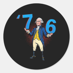 George Washington 76 Yeeted Six Seven Classic Round Sticker
