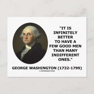 George Washington A Few Good Men Quote Postcard