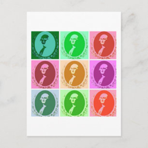 George Washington Abstract Postcard