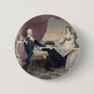 George Washington and His Family button
