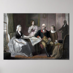 George Washington And His Family Poster
