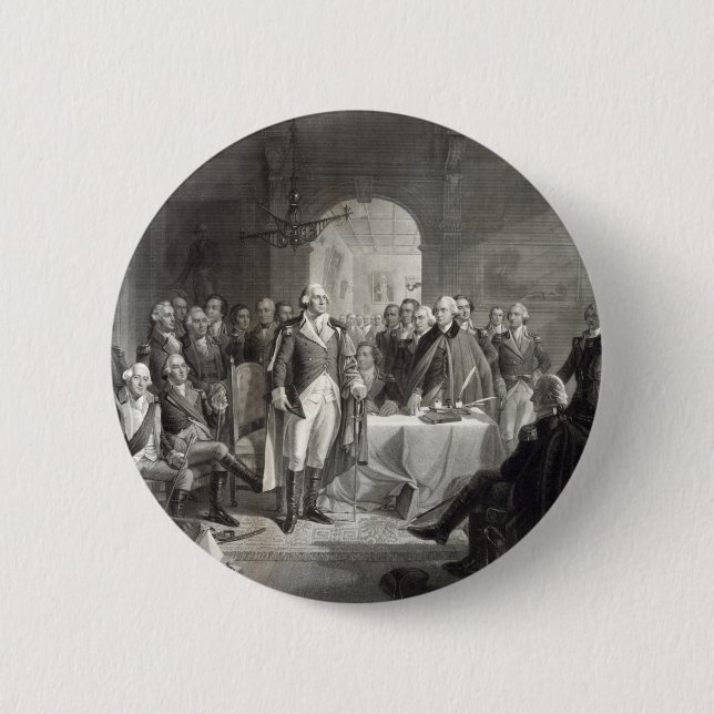 George Washington and His Generals button (Front)